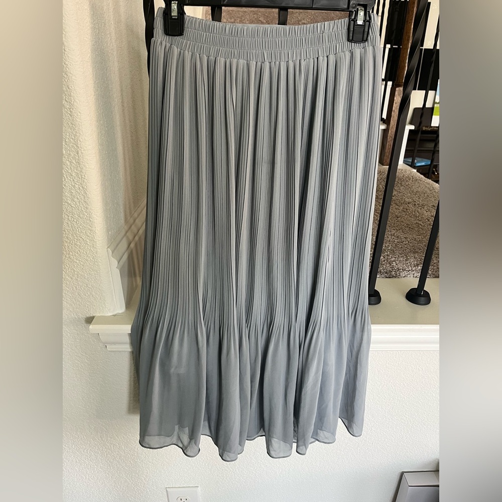 Korean Women’s Blue Midi Skirt